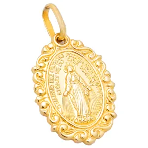 Złoty Cudowny Medalik Matka Boża Niepokalana 585 ZZW451