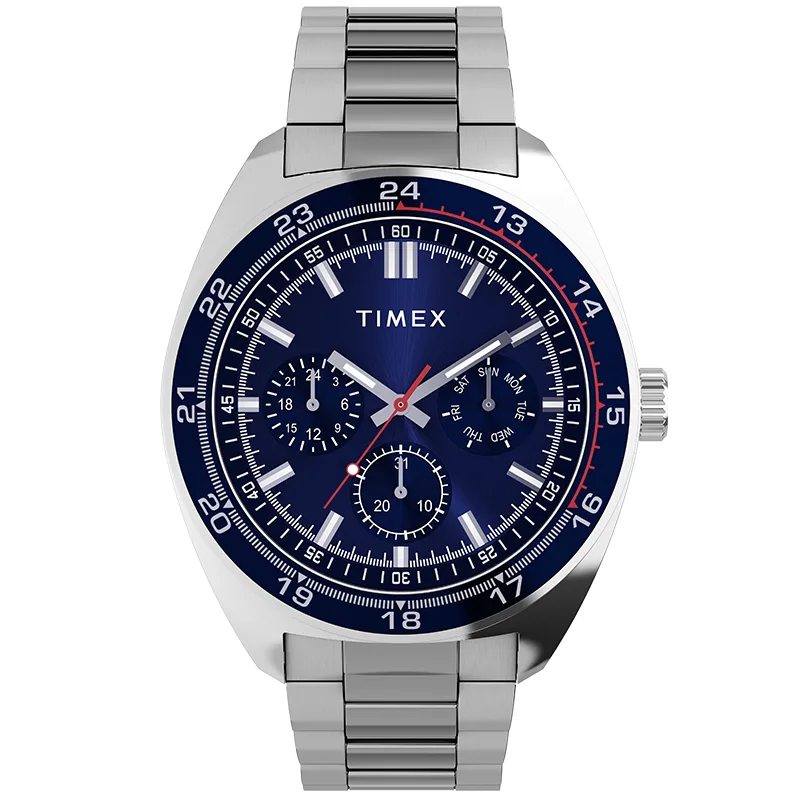 Timex TW2Y22700 Weston 45mm Stainless Steel Zegarek męski mulit data