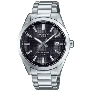 Zegarek Casio EDIFICE EFV-160D-1AVEF CLASSIC Zegarek męski klasyczny na bransolecie czarny