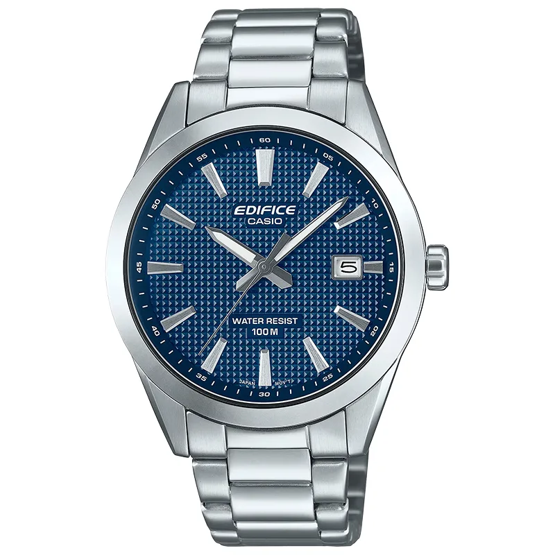 Zegarek Casio EDIFICE EFV-160D-2AVEF CLASSIC Zegarek męski klasyczny na bransolecie niebieski