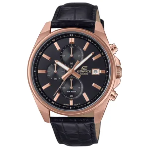 Zegarek Casio EDIFICE EFV-610ECL-1AUEF Standard Chronograph Zegarek męski czarna tarcza
