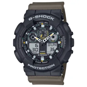 Zegarek Casio G-SHOCK GA-100TU-1A3ER ORIGINAL Zegarek męski sportowy wodoszczelny 20ATM