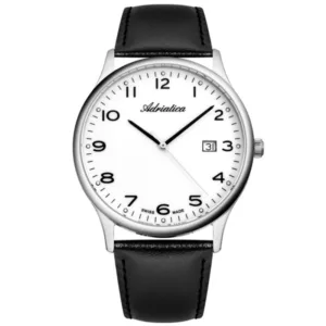Adriatica A1293.5223Q Zegarek męski klasyczny biały na pasku
