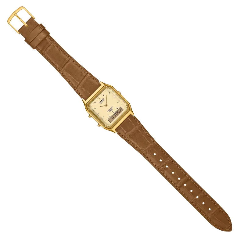Zegarek Casio AQ-230EGL-9AEF Vintage Złoty na pasku