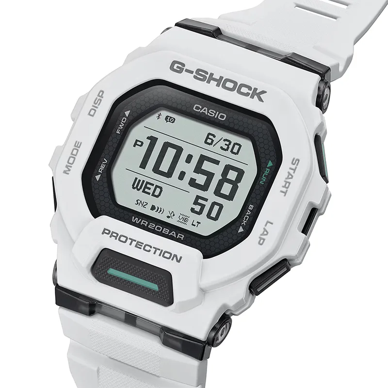 Zegarek Casio G-SHOCK GBD-200-7ER G-SQUAD Cyfrowy BIAŁY krokomierz bluetooth zegarek męski wodoszczelny 20 atm