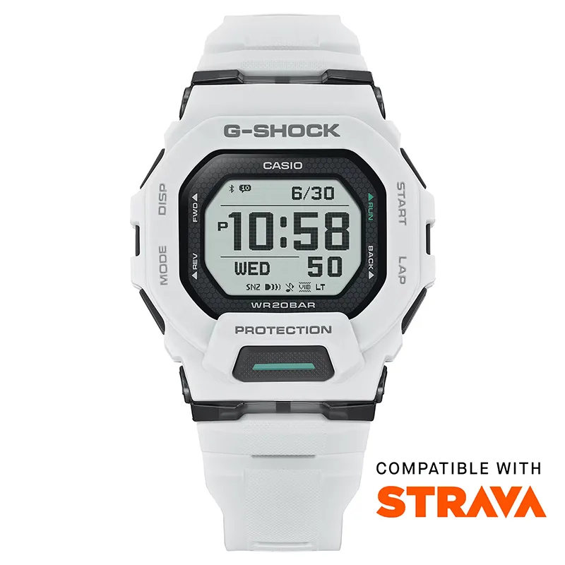 Zegarek Casio G-SHOCK GBD-200-7ER G-SQUAD Cyfrowy BIAŁY krokomierz bluetooth zegarek męski wodoszczelny 20 atm