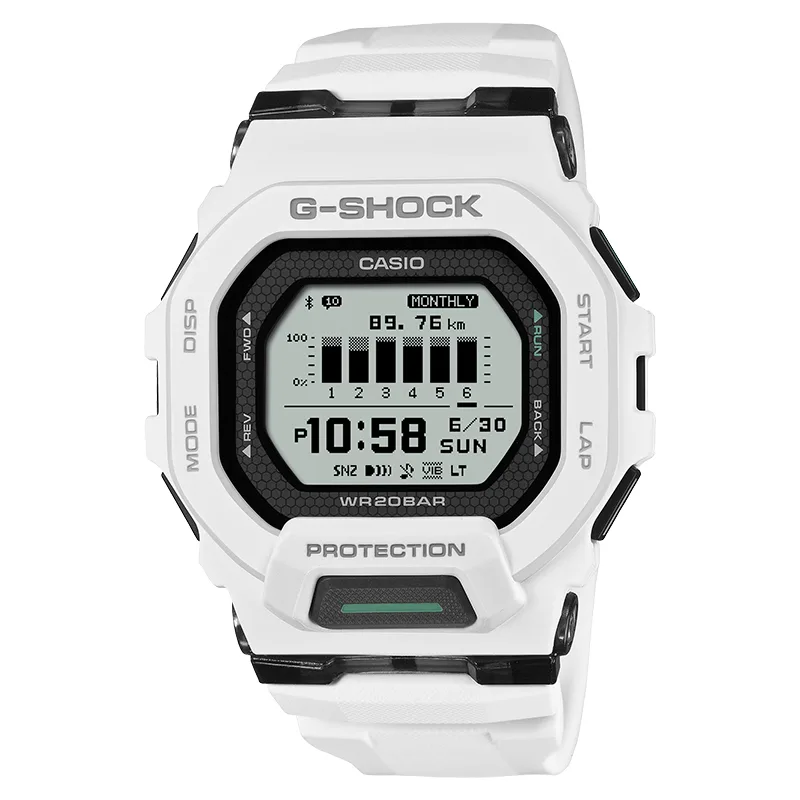 Zegarek Casio G-SHOCK GBD-200-7ER G-SQUAD Cyfrowy BIAŁY krokomierz bluetooth zegarek męski wodoszczelny 20 atm