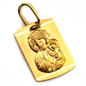 Złoty medalik Matka Boża Częstochowska 333 ZZW561