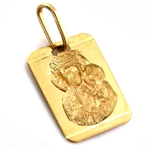 Złoty medalik Matka Boża Częstochowska 333 ZZW562