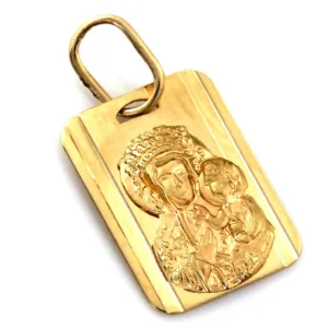 Złoty medalik Matka Boża Częstochowska 333 ZZW563