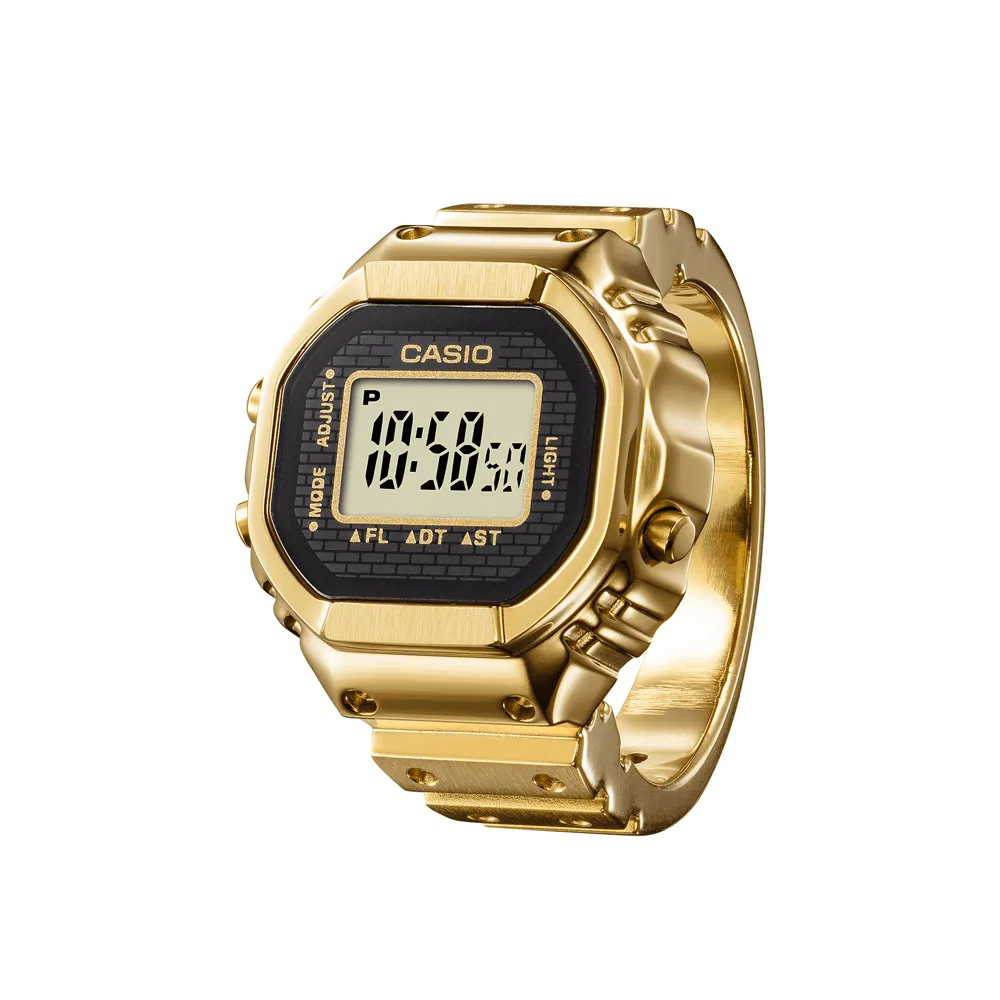 Zegarek Casio CRW-001G-9ER RING WATCH PIERŚCIONEK ZŁOTY na palec cyfrowy