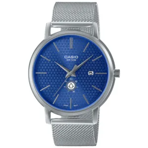 Zegarek Casio MTP-B125M-2AVEF Classic Zegarek męski srebrny niebieska tarcza Zegarek Casio MTP-B125M-2AVEF Classic Zegarek męski srebrny niebieska tarcza