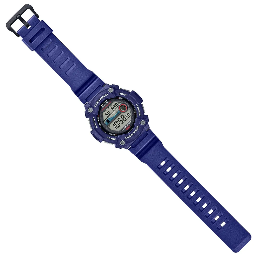 Zegarek Casio WS-1300H-2AVEF Digital Moonphase Zegarek męski sportowy cyfrowy