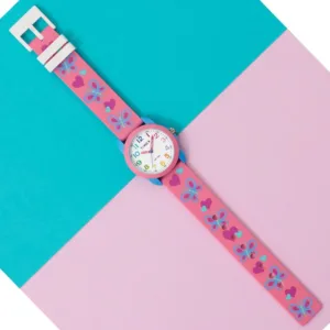 Timex TW2Y59700 Kids Motyle Różowy