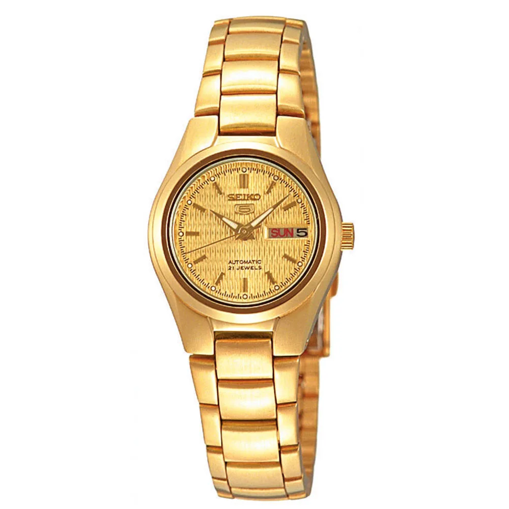 Seiko SYMC18K1 5 Sports Automatic Złoty damski