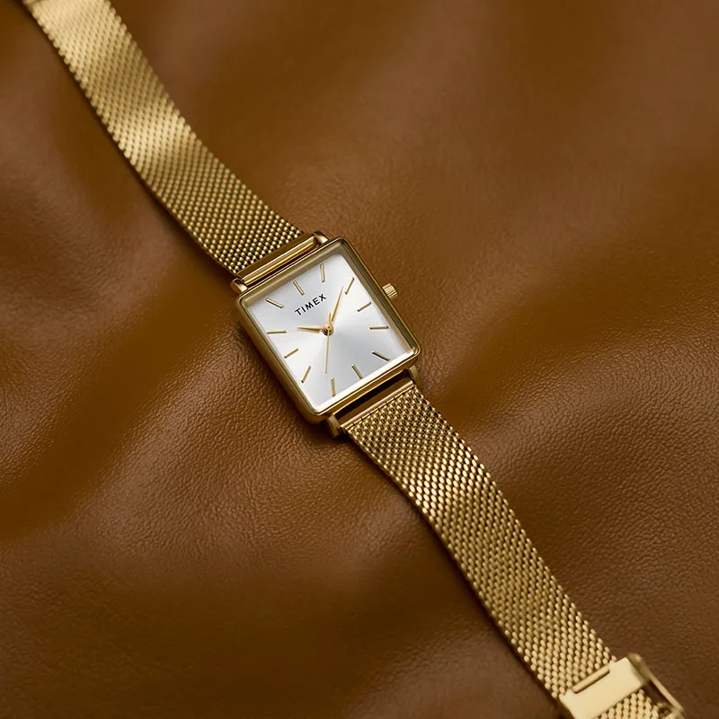 Timex TW2Y26100 Transcend Złoty prostokątny