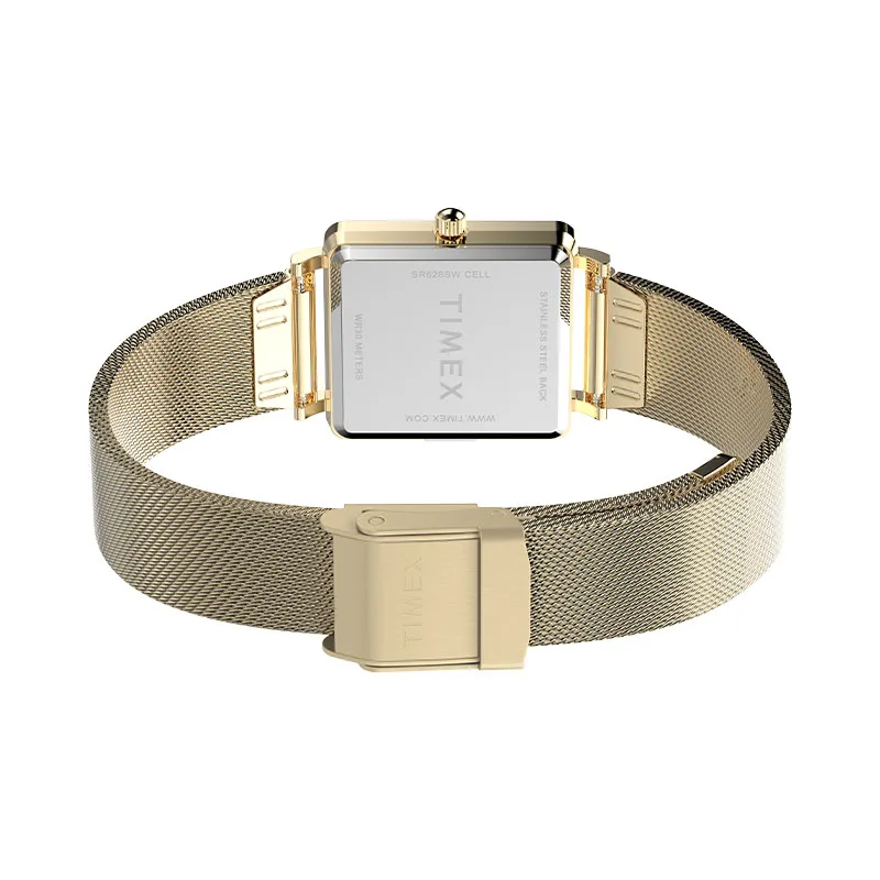 Timex TW2Y26100 Transcend Złoty prostokątny