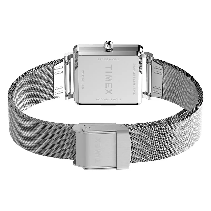 Timex TW2Y26300 Transcend Srebrny prostokątny