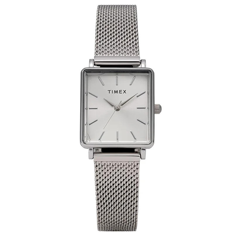 Timex TW2Y26300 Transcend Srebrny prostokątny