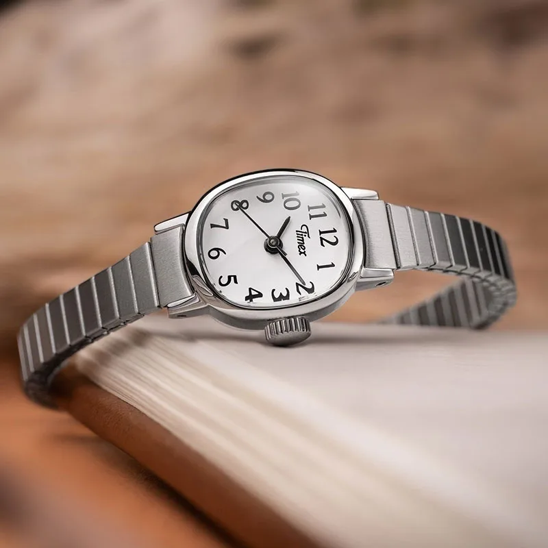 Timex TW2Y47300 Cavatina Mini srebrny na rozciąganej bransolecie