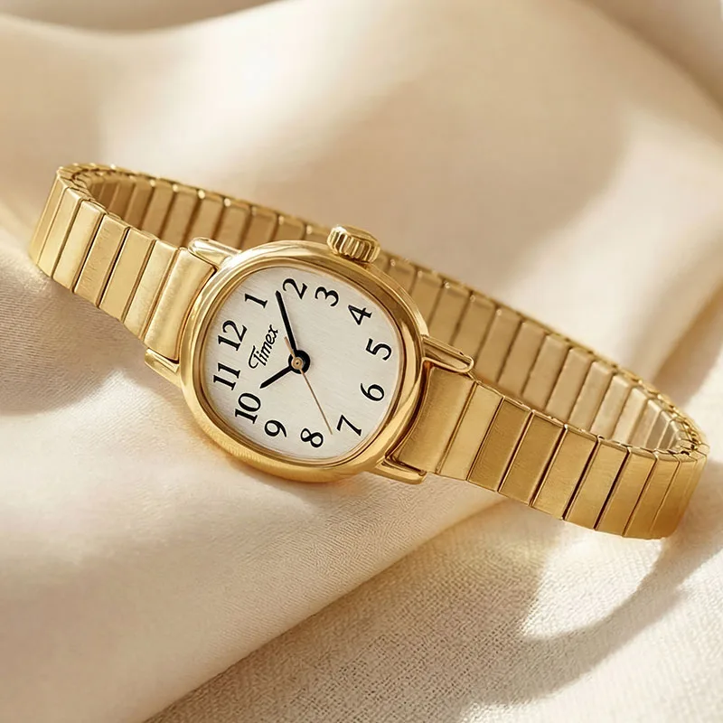 Timex TW2Y47400 Cavatina Mini złoty na rozciąganej bransolecie
