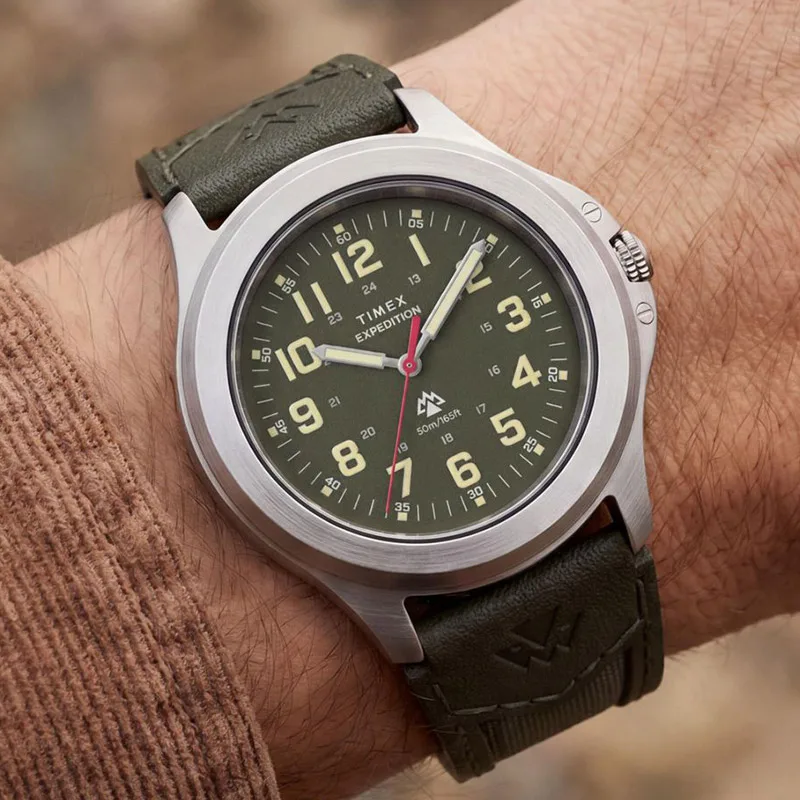 Timex TW4B35700 Expedition Field Zegarek męski zielony