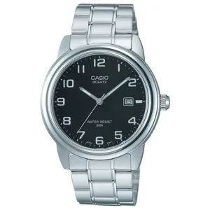 Zegarek Casio MTP-1221A-1AVEG Classic Zegarek męski czarny Zegarek Casio MTP-1221A-1AVEG Classic Zegarek męski czarny