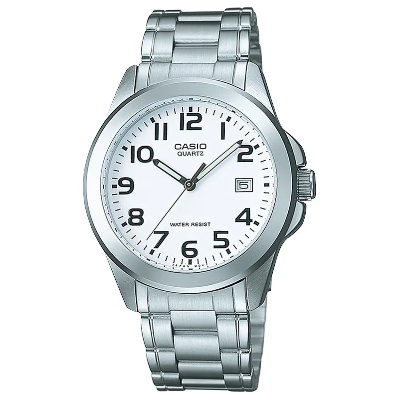 Zegarek Casio MTP-1259PD-7BEG Classic Zegarek męski biały czytelny